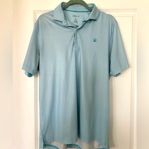Johnnie O Blue golf shirt Medium.